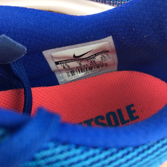 Nike Flex Fury 2 Blue Mango White Running Shoe - Picture 9 of 9